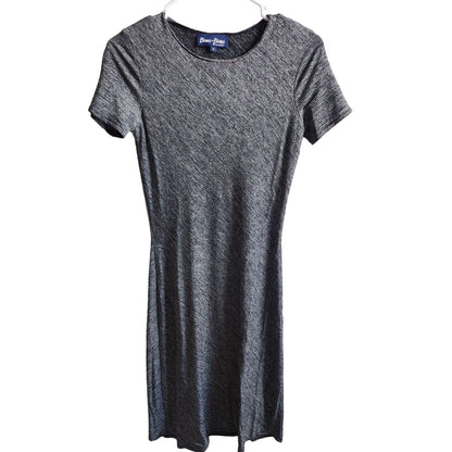 Vintage Bisou Bisou Womens Sz S Knee Length Short Sleeve Dress Gray