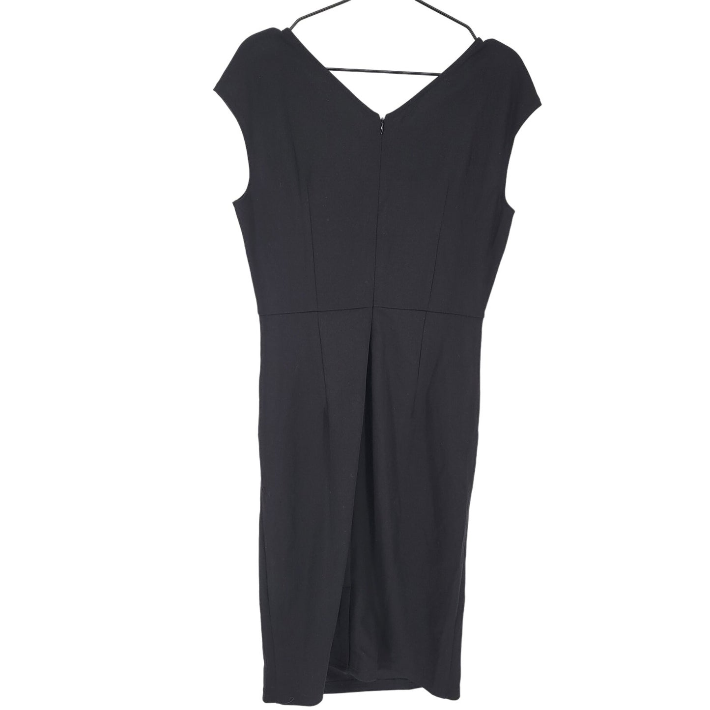 Miusol Womens Sz L Knee Length Black Cocktail Dress Sheath