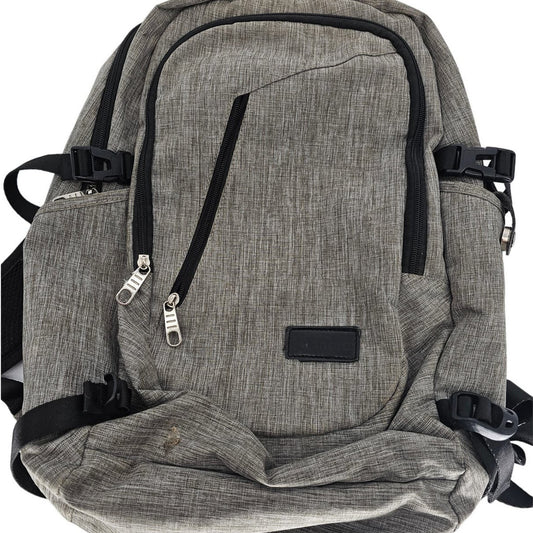 Business Travel Laptop Backpack, Anti Theft Slim Laptop Bookbag Gray Mancro