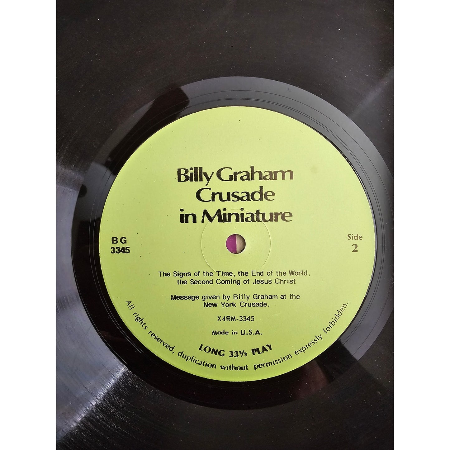 Billy Graham Crusade in Miniature Cliff Barrows The Kinsfolk Myrtle Hall BG-3345