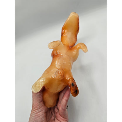 Vintage BRAND NEW Wax Squirrel Shaped Candle Unscented Figurine Candle 1980s