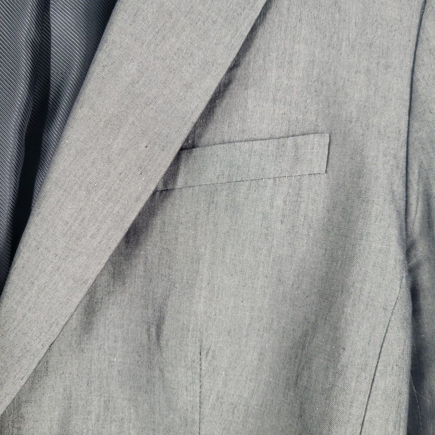 Banana Republic Womens Sz 8 Single Button Suit jacket Blazer Gray Career