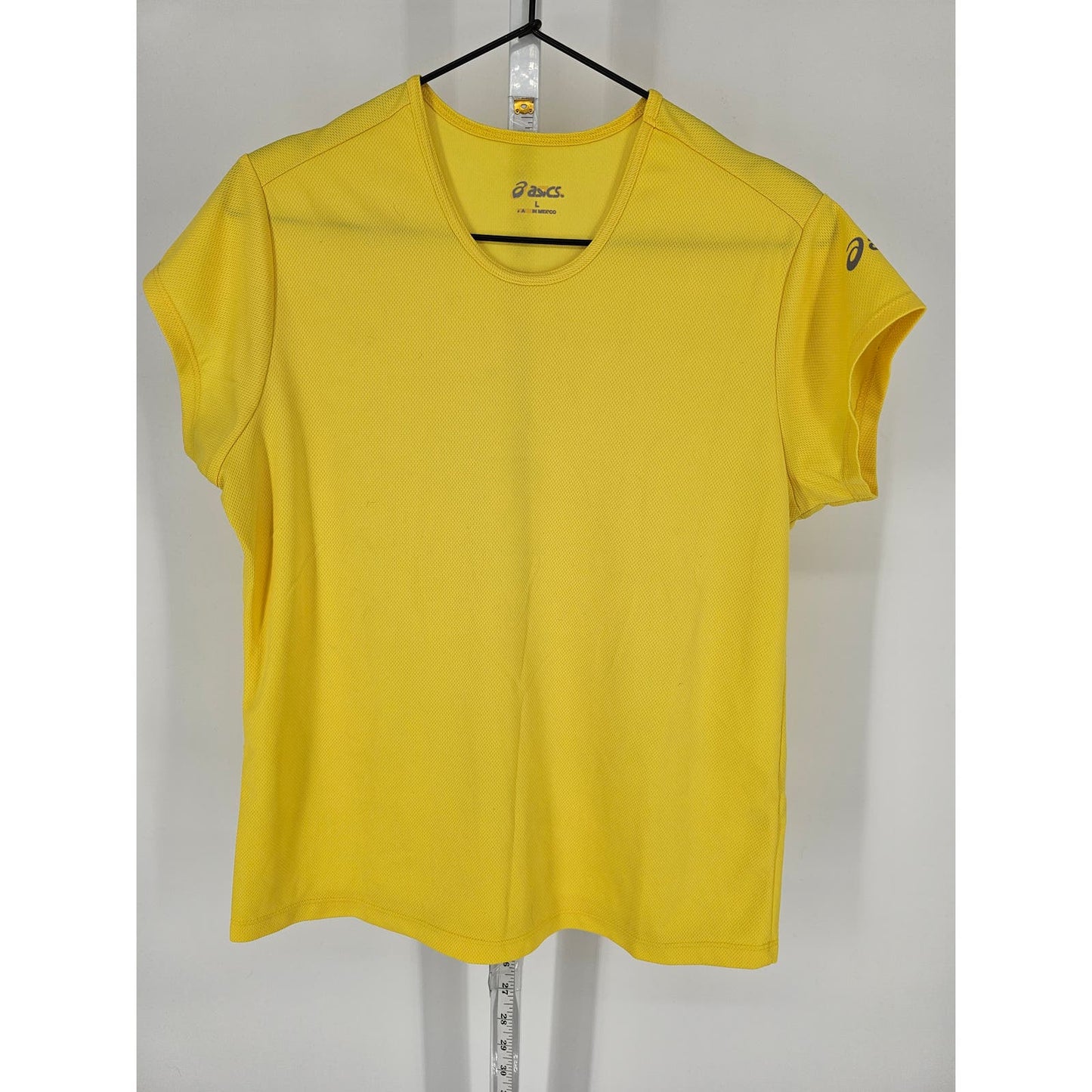 Asics Womens Sz L Loose Fit Short Sleeve T Shirt Bright Yellow Athletic