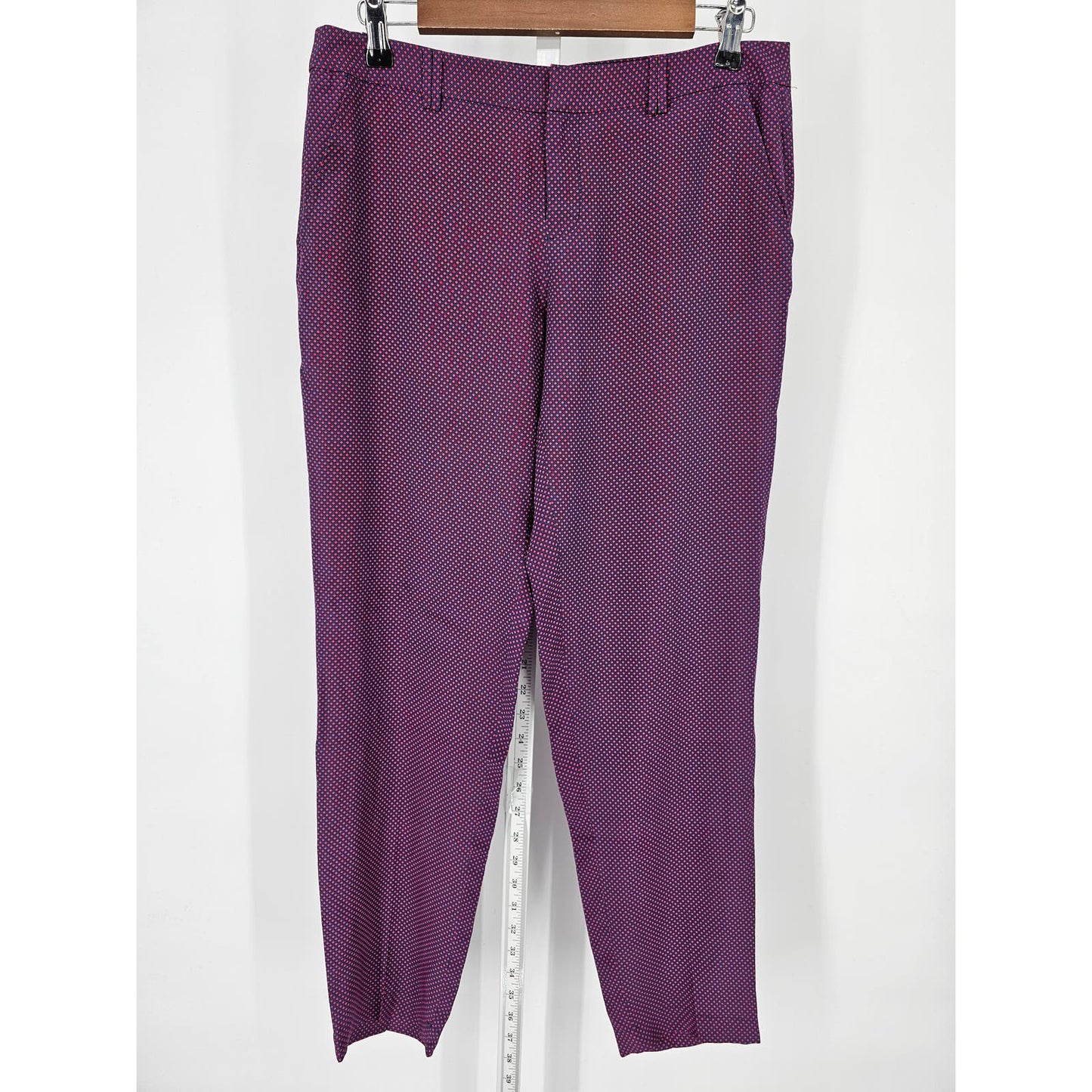 Joie Womens Sz 4 100% Silk Slim Leg Dress Pants Pink Purple