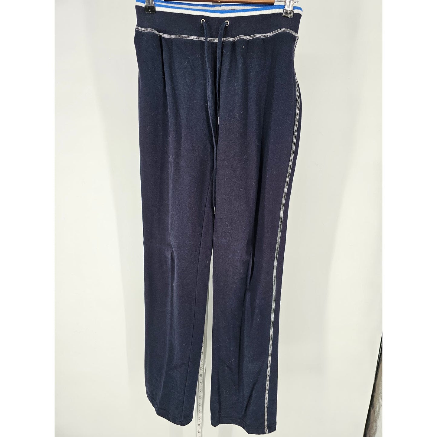 New York Laundry Womens Sz S 100% Cotton Navy Blue Lounge Pants Sweatpants