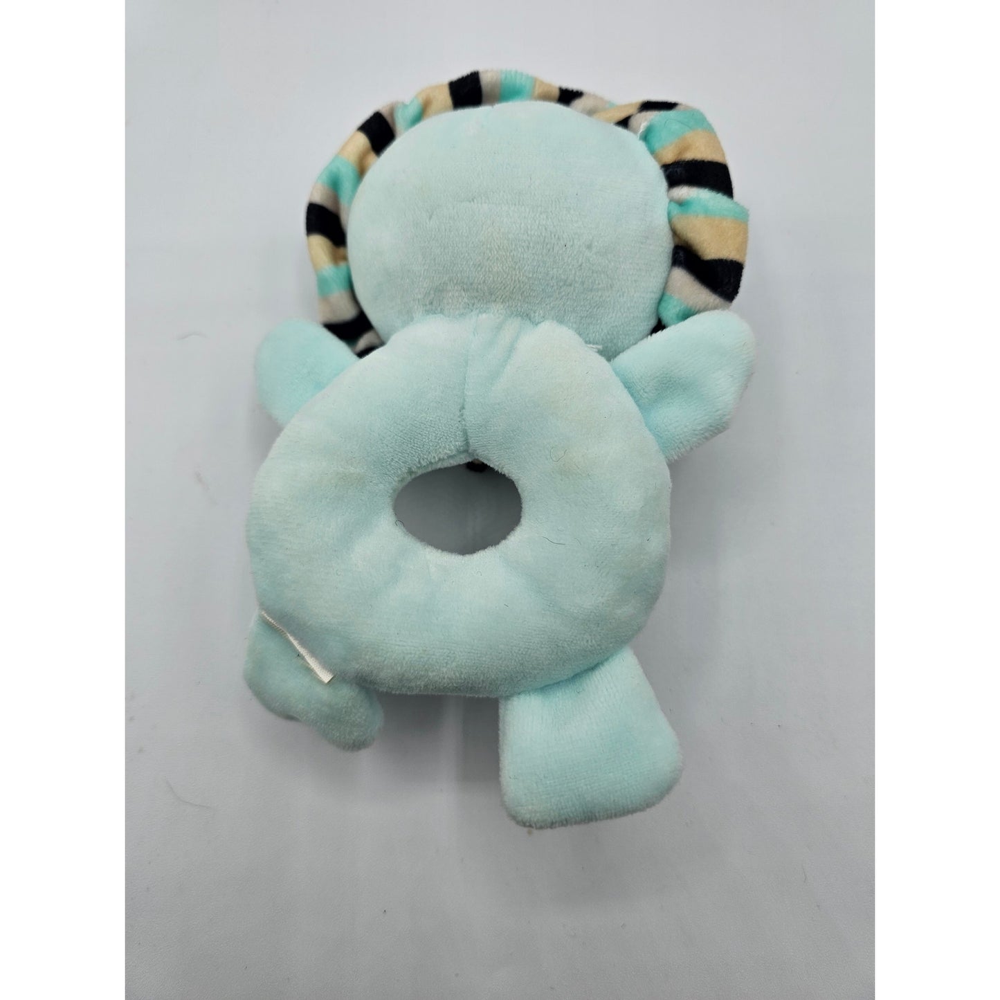 My 1st Valentines Day Rattle Lovey Teal Green Lion Baby Toy