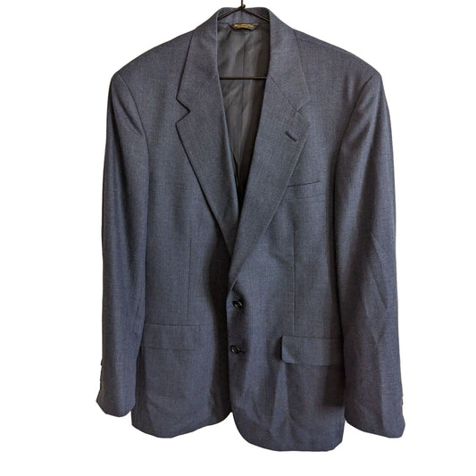 Vintage 1970s Palm Beach Mens 2 Button Suit Coat Navy Blue Sz 42R