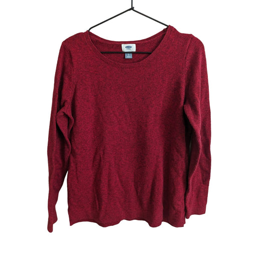 Old Navy Womens Sz L Lightweight Crewneck Sweater Red