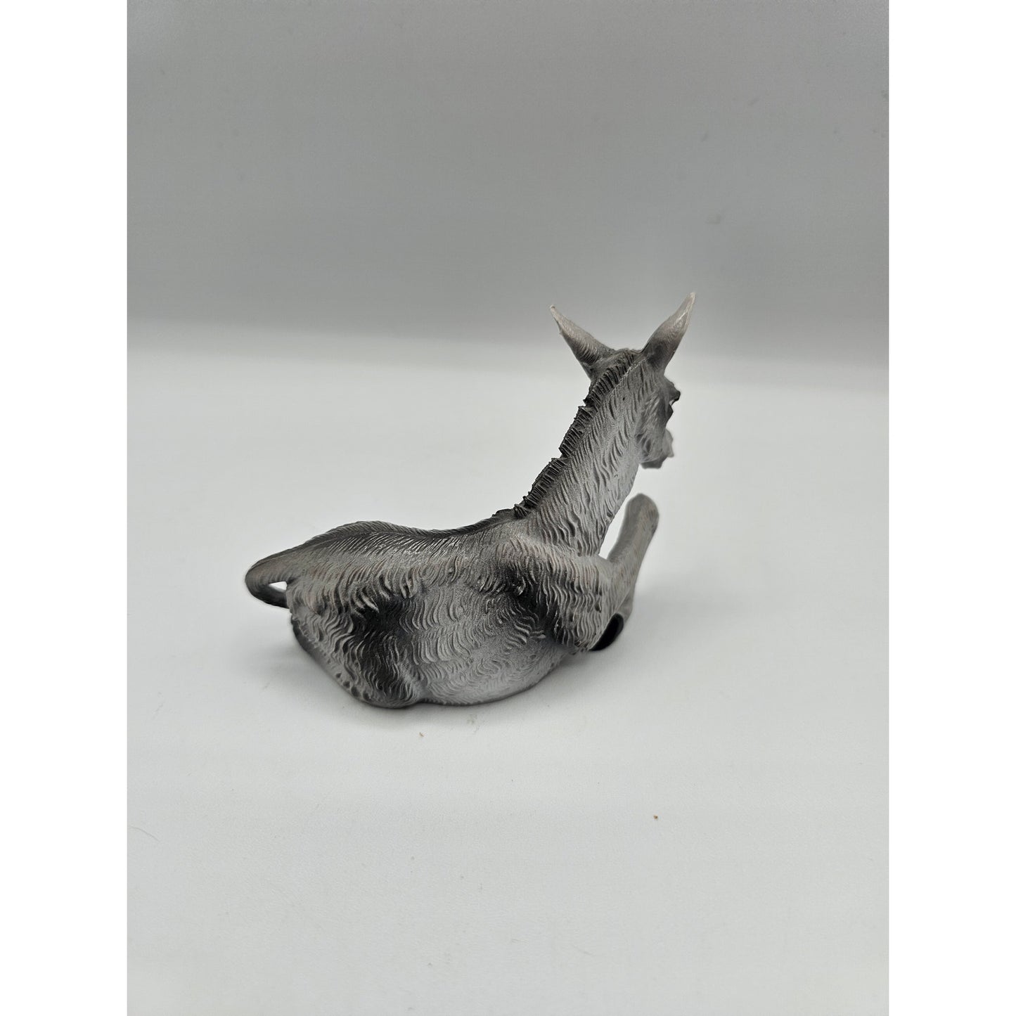 Vintage 1960s Resin Christmas Nativity Figure Laying Donkey Animal Fontanini