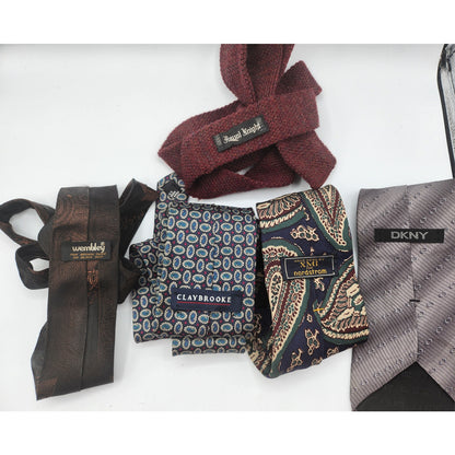 Large Lot of 12 Mens Vintage Ties Neckties Nordstrom Wembley Royal Knight Etc