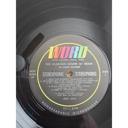 Ohman Bros - The Glorious Sound of Brass Word Records - Waco Texas WST 8406 LP