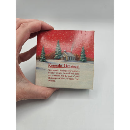 Vintage Hallmark Keepsake Christmas Ornament Loving Bear Twirl Around