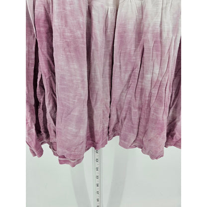 Knox Rose Womens Sz M Sleeveless Midi Dress Tie Dye Pink Orange Low Back