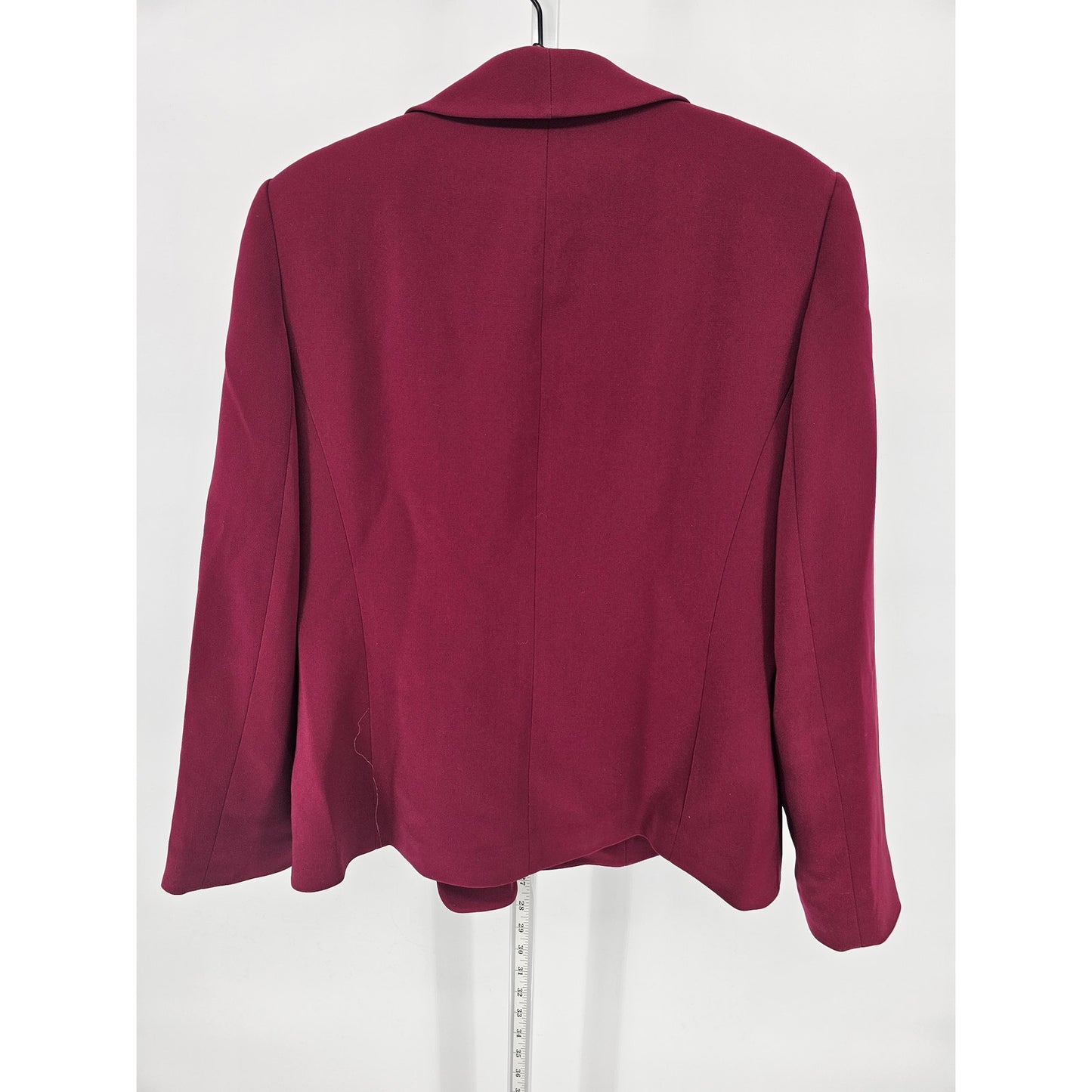 Le Suit Womens Sz 14 Double Breasted Suit Blazer Dark Pink Red Vintage