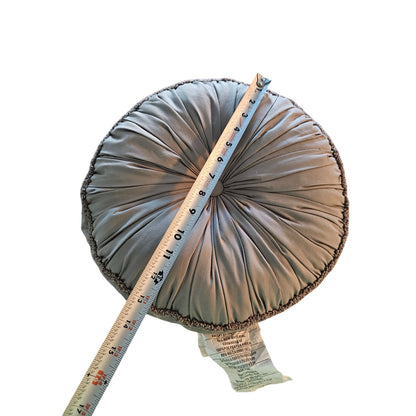 Opalhouse for Target 13" Roud Tufted Decorative Pillow Gray Silver Boho