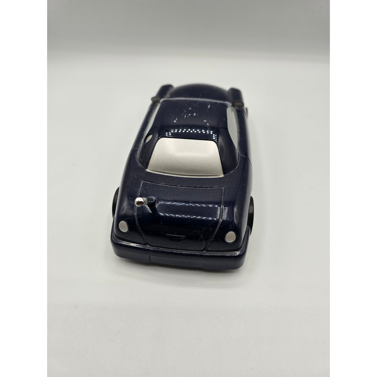 Vintage Navy Blue Car Shaped - AM/FM Radio Transistor Novelty No Box