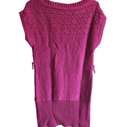 Take Out Juniors Sz M Sweater Dress Mini Purple Vintage Y2K