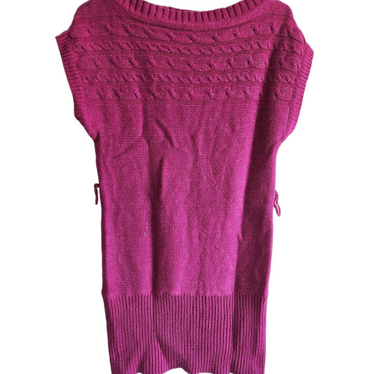 Take Out Juniors Sz M Sweater Dress Mini Purple Vintage Y2K