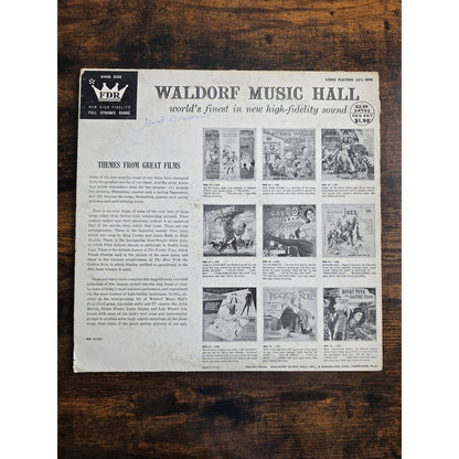 Vintage Themes from Great Films Waldore Music Hall MHK 33-1223 LP