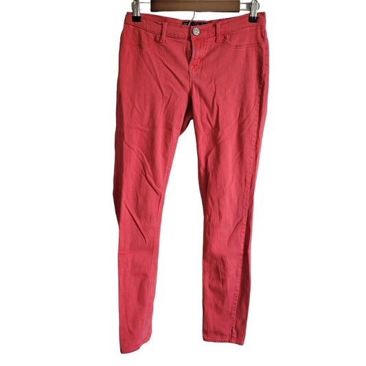 RSQ Juniors Sz 9 Miami Jegging Skinny Jeans Bright Coral Red
