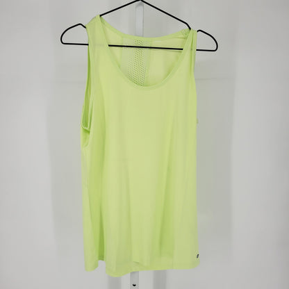 Marika Womens Sz M Loose Fit Athletic Tank Top Bright Neon Green