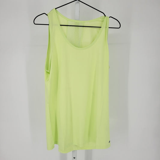 Marika Womens Sz M Loose Fit Athletic Tank Top Bright Neon Green