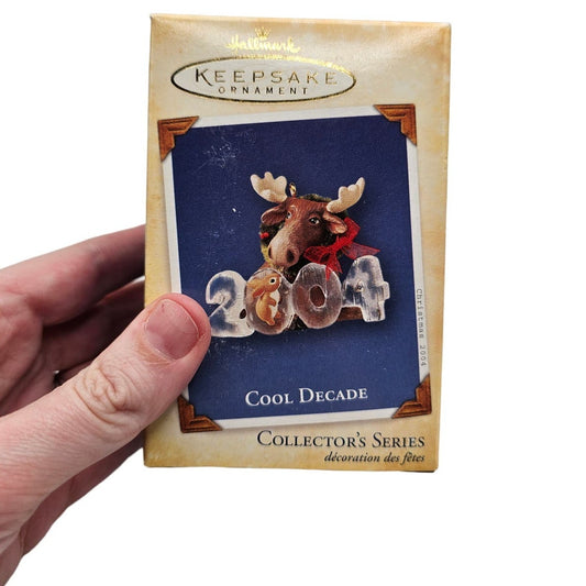 Hallmark Keepsake Christmas Ornament 2004 Cool Decade Moose