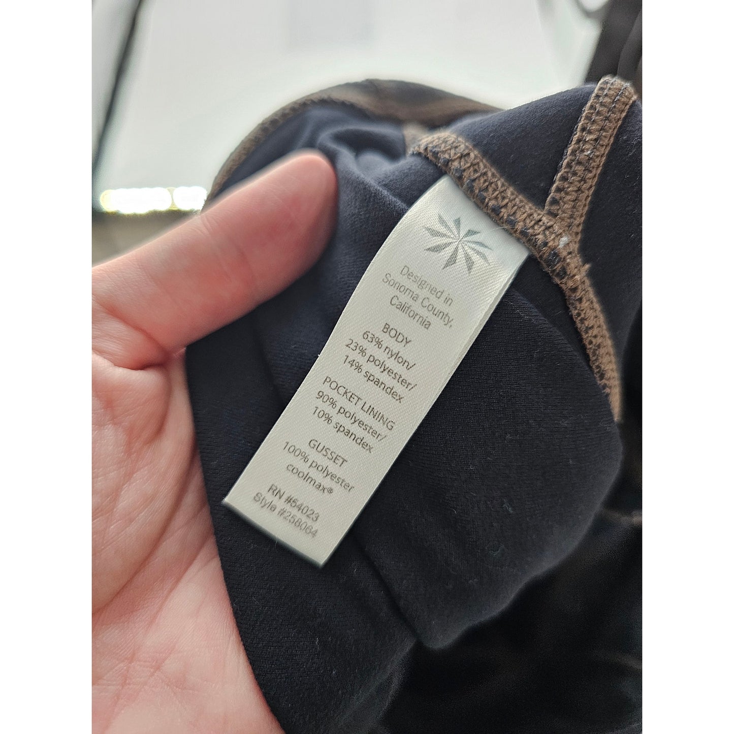 Athleta Womens Sz L Cozy Drifter Ankle Compression Leggings Gray Side Pocket