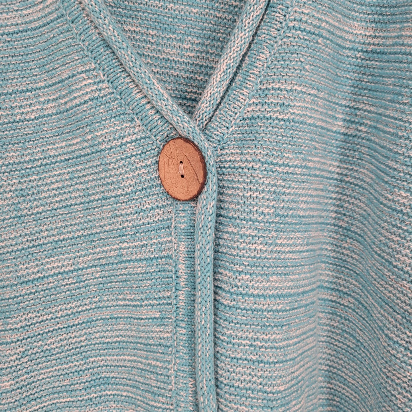 North style Womens Sz M Button Front Knit Cardigan Sweater Light Blue