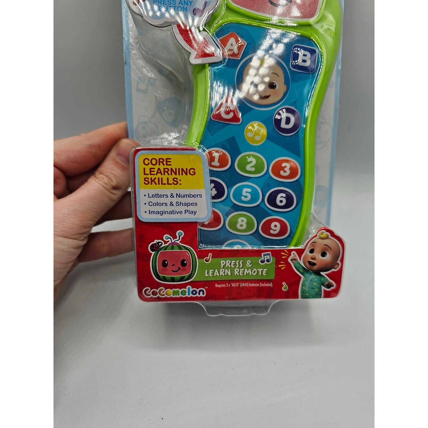 Cocomelon Press and Learn Play Remote Control Toddler Toy NEW by Just Play