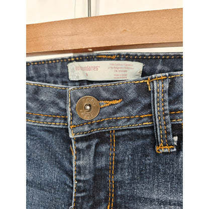 No Boundaries Juniors Sz 9 Classic Skinny Blue Jeans Medium Wash