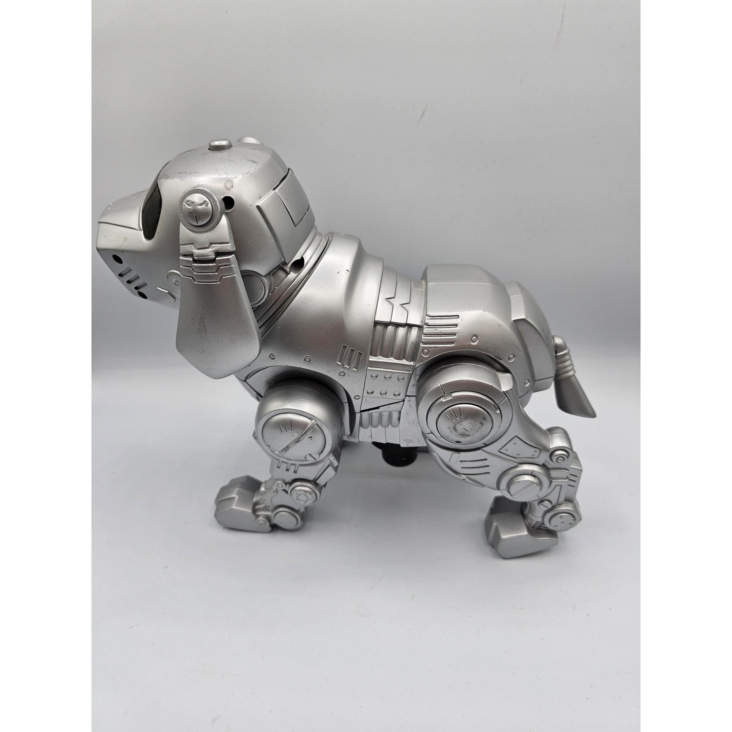 VTG Tekno Manley Quest Robot Puppy Dog Silver Interactive Toy