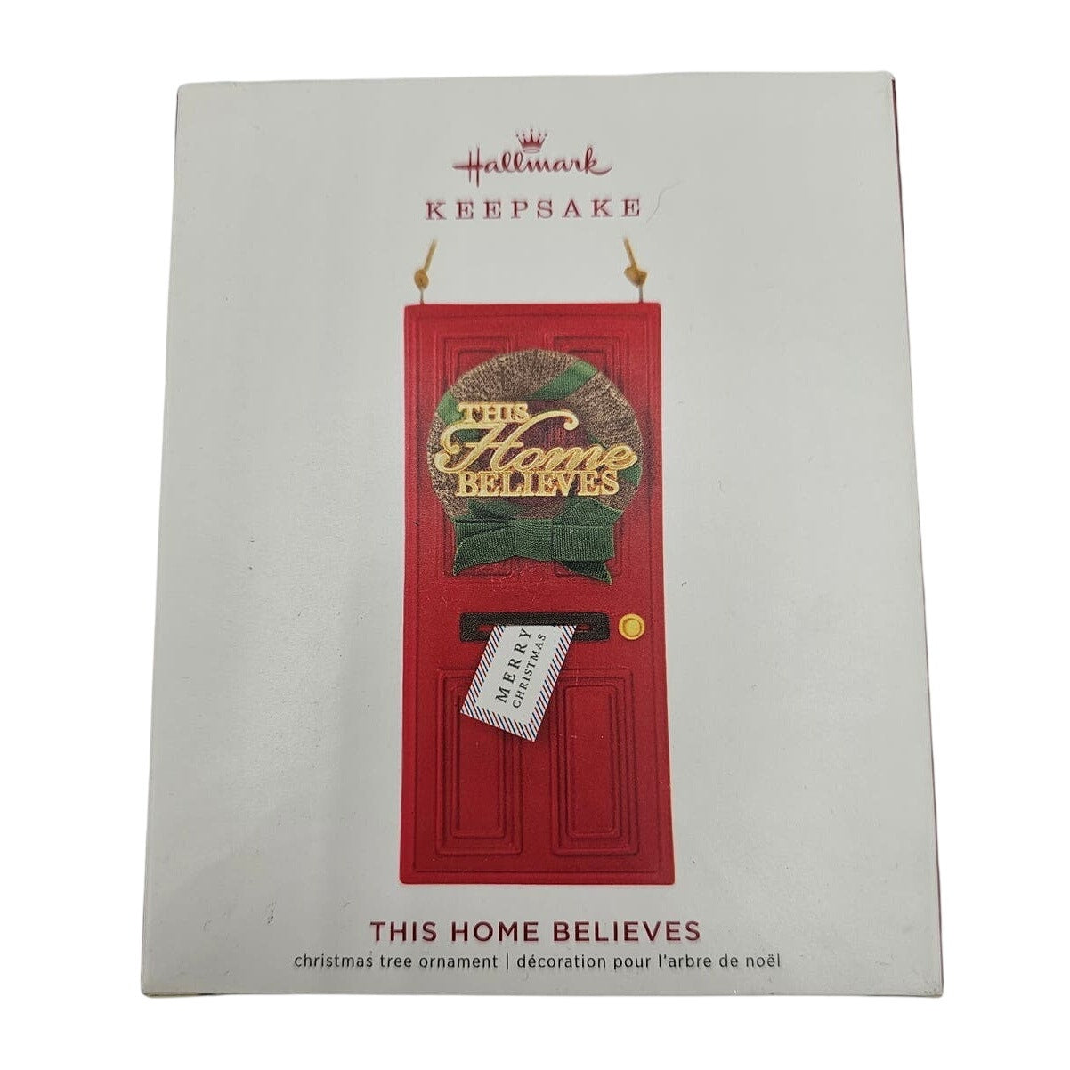 Hallmark Keepsake Christmas Ornament 2019 This Home Believes Red Door