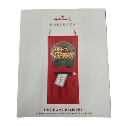 Hallmark Keepsake Christmas Ornament 2019 This Home Believes Red Door