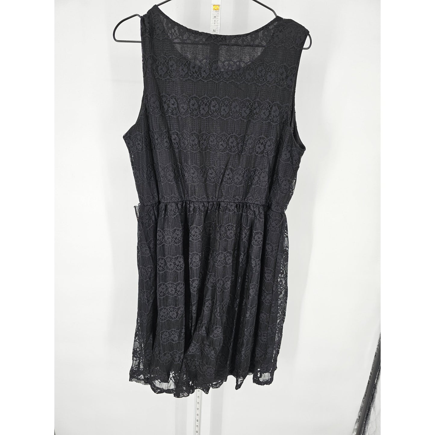 Forever 21 Woman Womens Sz 16 Knee Length Black Cocktail Dress All Over Lace