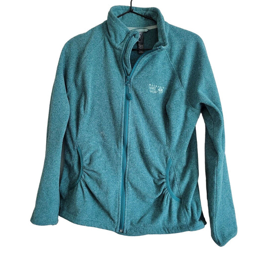 Mountain Hardwear Womens Sz M Full Zip Fleece Jacket Teal Blue