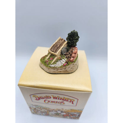 Vintage David Winter Cottages Cameos Greenwood Wagon 1991