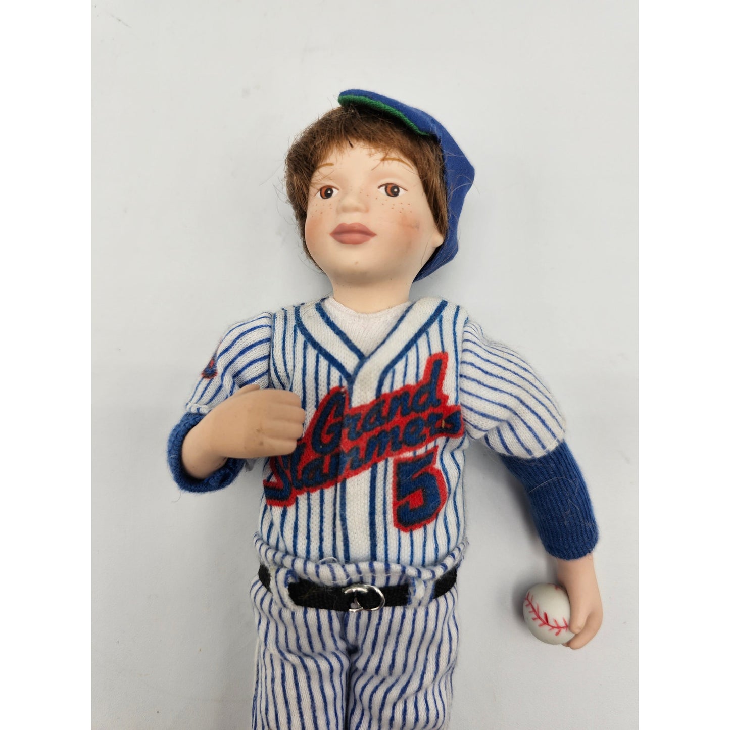 AVON CHILDHOOD DREAMS PORCELAIN DOLL BASEBALL GRAND SLAMMERS