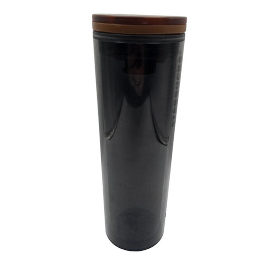 Starbucks 16oz Plastic Tumbler Black w/ Tortoise Shell Lid