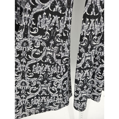 Candy Rain Womens Sz 2X Pull On High Waist Wide Leg Casual Pants Black White