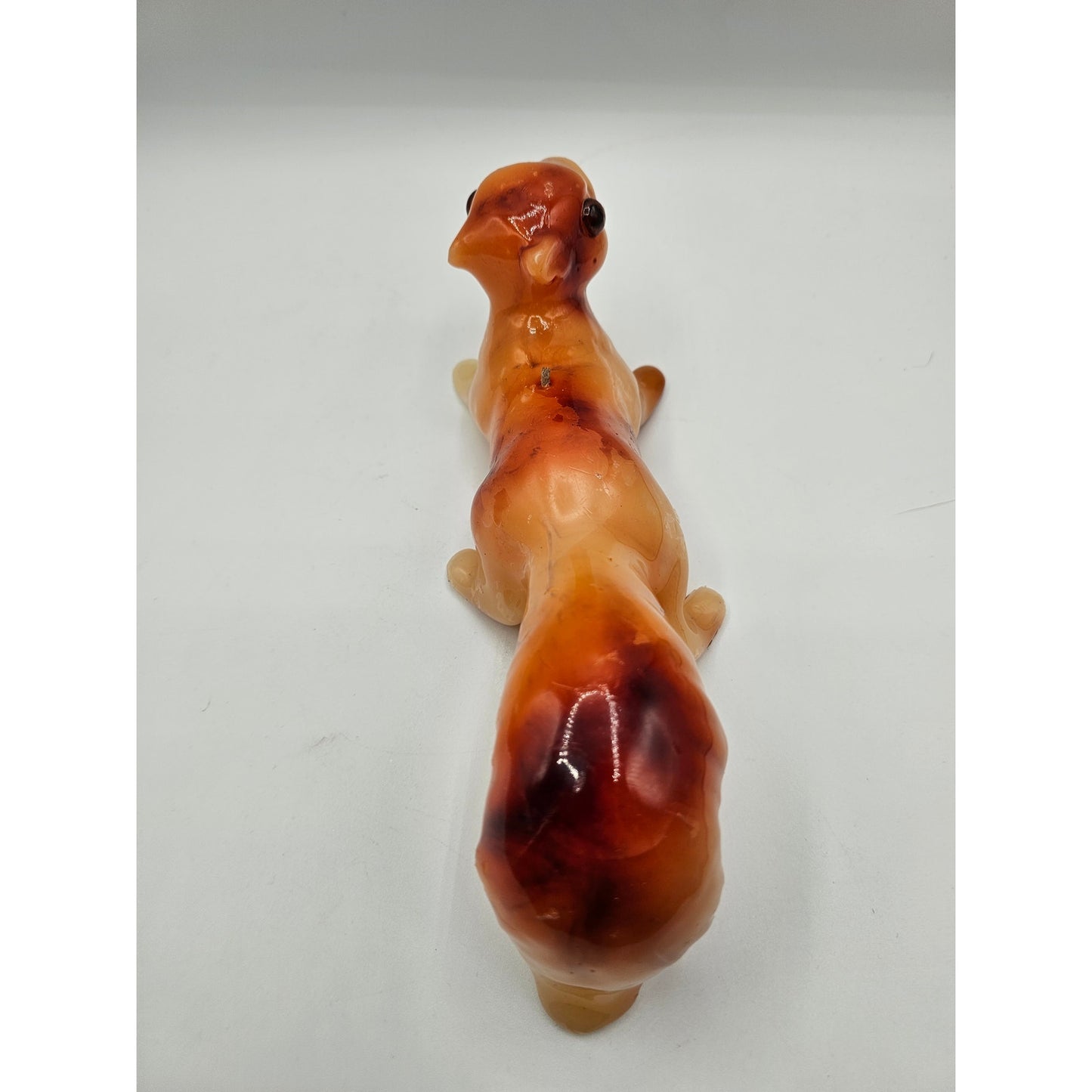 Vintage BRAND NEW Wax Squirrel Shaped Candle Unscented Figurine Candle 1980s