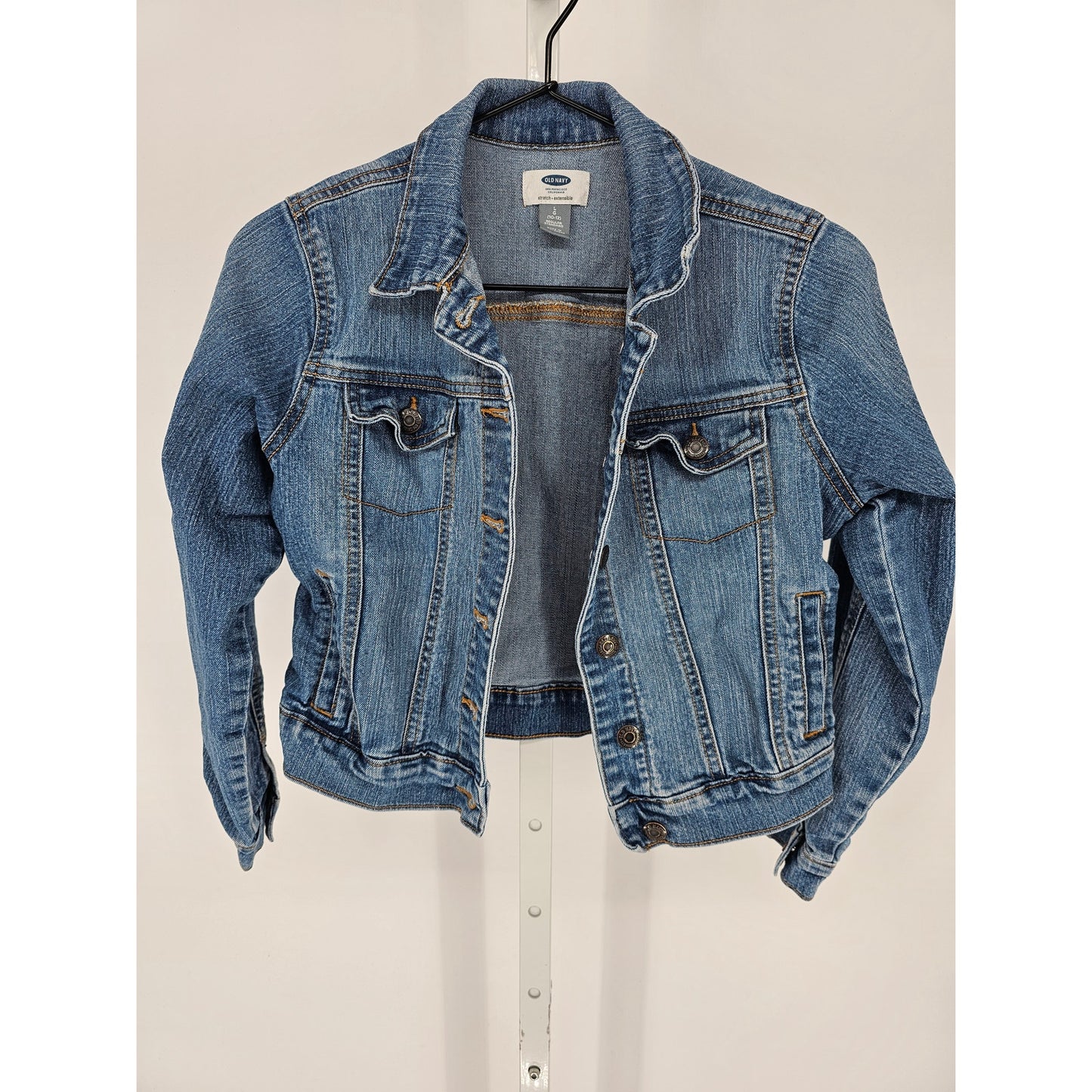 Old Navy Girls Sz L (10-12) Button Up Blue Jean Denim Jacket