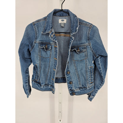 Old Navy Girls Sz L (10-12) Button Up Blue Jean Denim Jacket