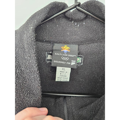 Team USA Sz XL Salt Lake City Olympics 1/4 Zip Fleece Jacket Black