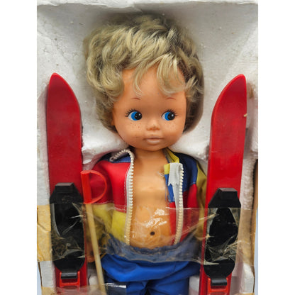 Vintage Katie Skates Ski Motion baby doll toy Complete Made For House Lloyd