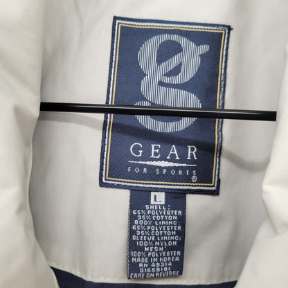 Vintage 1990s Air Force Academy Mens Sz L Full Zip Coat Jacket Blue Vented