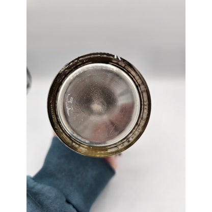 Vintage Mid Century Glass Cocktail Shaker MCM 1960s Red Black Equestrian