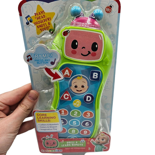 Cocomelon Press and Learn Play Remote Control Toddler Toy NEW by Just Play