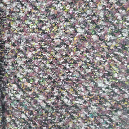 Vintage 1990s Dressbarn Womens Sz M Button Up Tweed Jacket Dark Purple