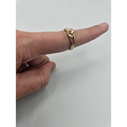 Vintage BARCS Silver TONE Amber Orange Glass CABOCHON Clip ON Earrings